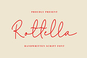 Rotella Monoline Handwritten Font, a Handwritten Font by Yuby Creative (Thumbnail 1 of 9)