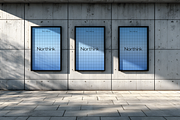 Modern Triple Poster Mockup, a Mockup by Northink (Thumbnail 2 of 2)