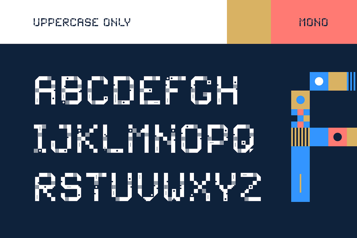 Gepix - Geometric Pixel Color Font, a Font by Lunarts Studio (Photo 3 of 10)