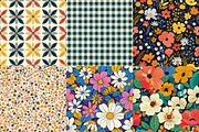 Garden Floral Seamless Repeat Patter, a Texture Illustration by DreamPrint404 (Thumbnail 5 of 7)