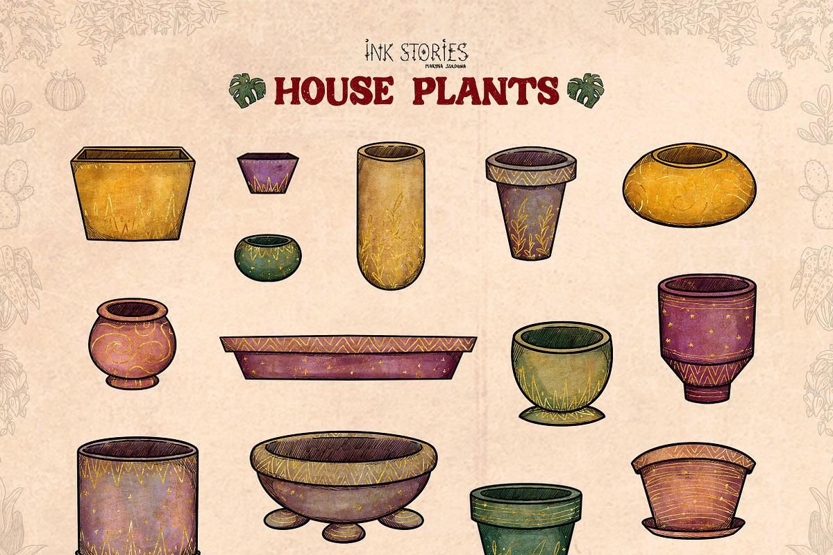 House Plants, an Object Illustration by Ink Stories (Photo 10 of 23)