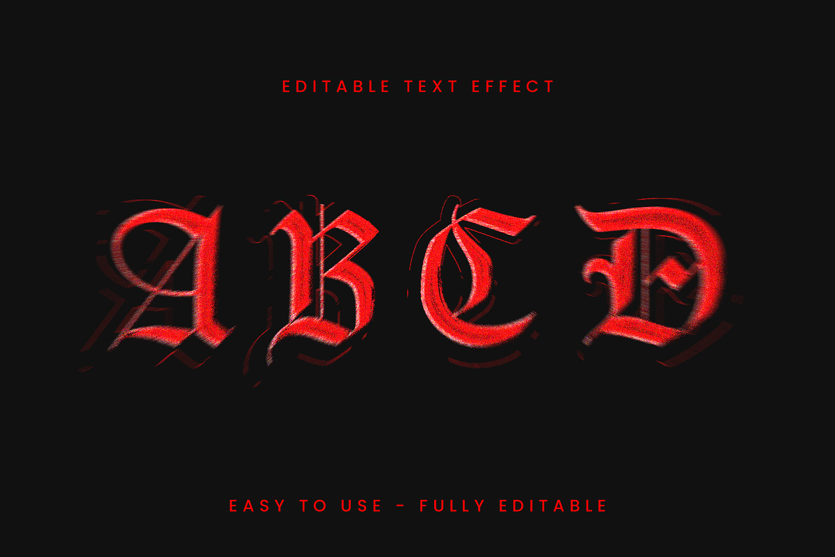 Classic Gothic Text Effect preview 3