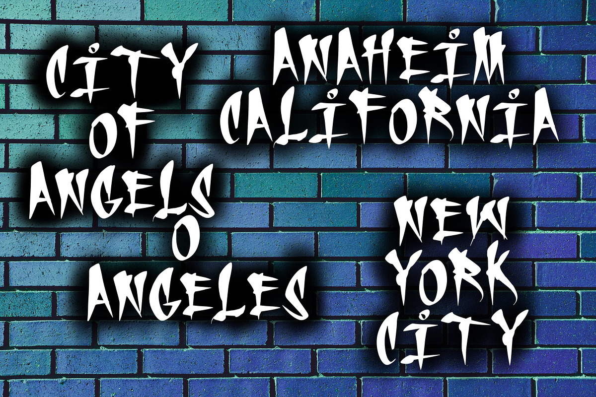 COOL GRAFFITI CAPS, a Blackletter Font by Beau Hopps Design (Photo 7 of 10)