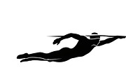 A dynamic Swimming Action Silhouette, an Illustration by Amazin_art (Thumbnail 24 of 31)