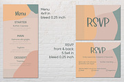 Abstract modern wedding cards suite, an Invitation Template by MariiaVD (Thumbnail 7 of 10)