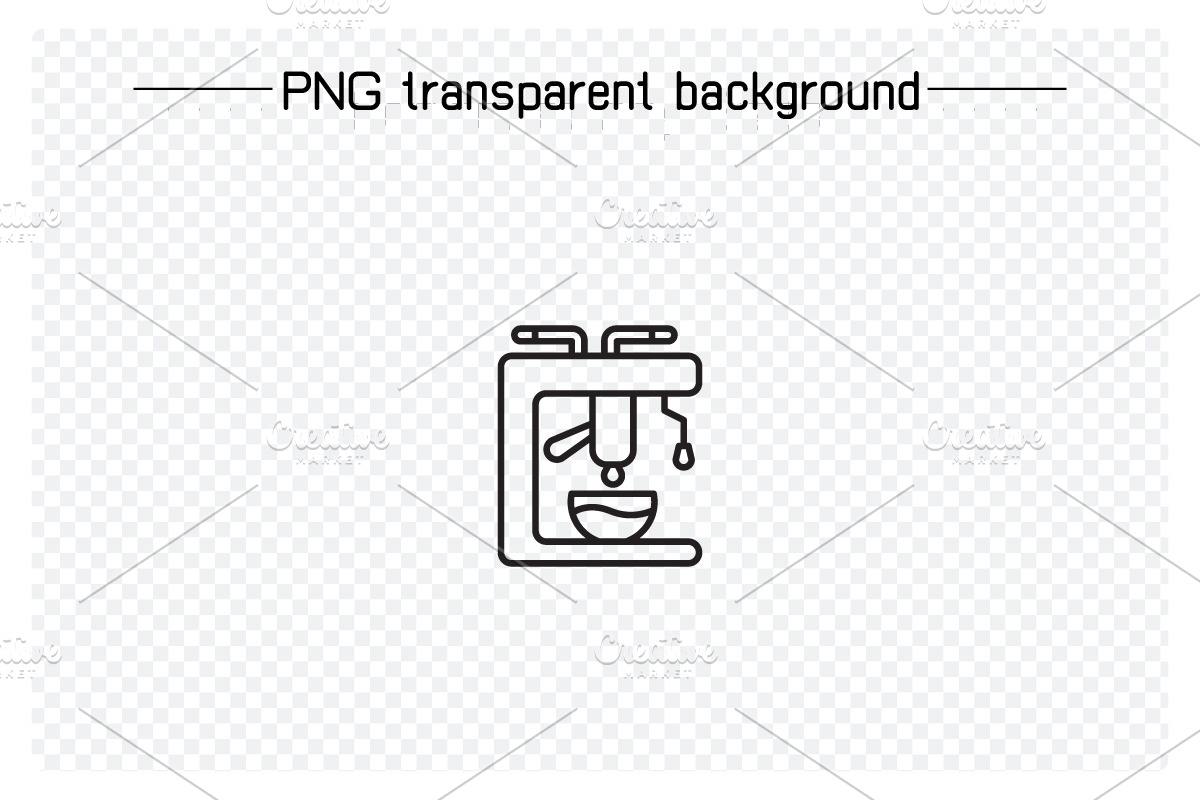 Expresso Machine Icons Set, an Outline Icon by Designfour (Photo 5 of 7)