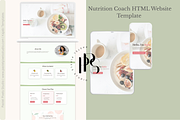 Nutrition Coach Website Template, a HTML Template by Pastel Pixels Studio (Thumbnail 1 of 4)