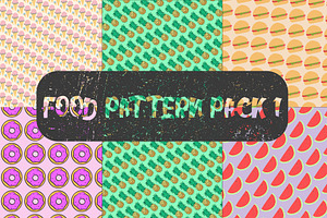 Food Pattern Pack 1, a Pattern Graphic by Mel's Shop