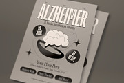 Gray Alzheimer's Month Flyer Set, a Flyer Template by graphicook (Thumbnail 2 of 3)