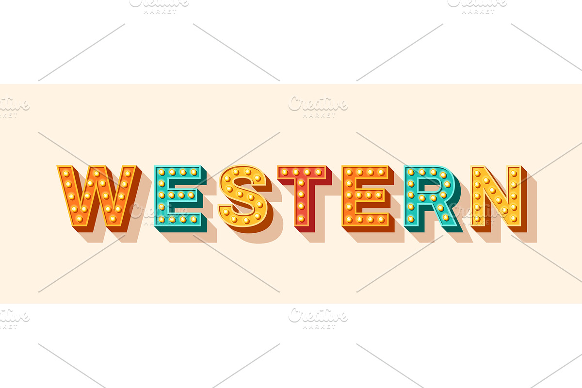 Western party typography, a Work Illustration by kotoffei