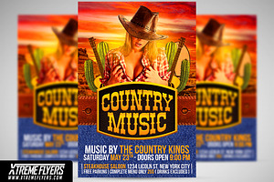 Country Music Flyer Template