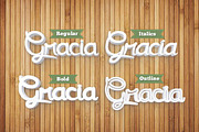 Gracia Typeface (50% Off), a Script Font by Optimistic Designs (Thumbnail 3 of 5)