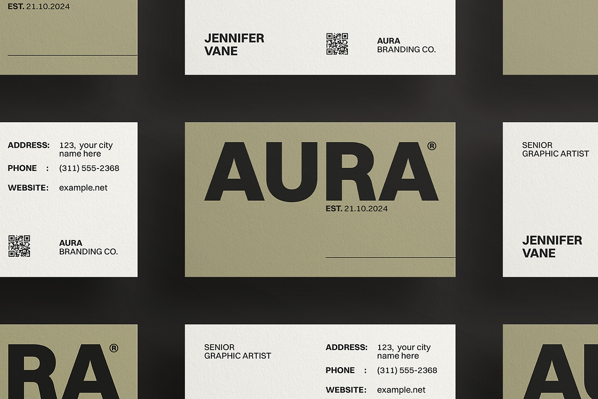 Elegant Business Card Template, a Business Card Template by ArtisanaAura (Photo 10 of 11)