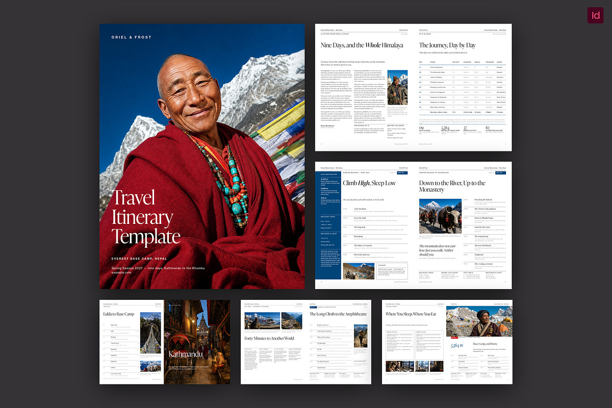 Travel Itinerary Template, a Brochure Template by BrandPacks (Photo 1 of 7)