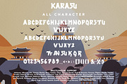 Karasu - Japan Display Font, a Font by Arendxstudio (Thumbnail 9 of 9)