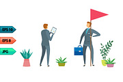 Vector business character poses set, an Object Graphic by julia_musdotter (Thumbnail 6 of 11)