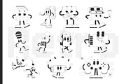 Retro Groovy Tech Characters Pack, a Decorative Illustration by IMG Visuals (Thumbnail 4 of 8)