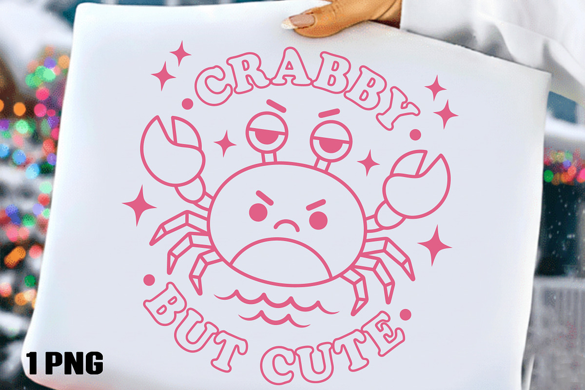 Crabby But Cute PNG, a Seasonal Illustration by DreamCafeArt (Photo 1 of 4)