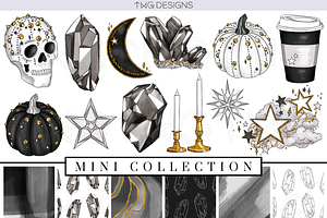 Chic Halloween Clip Art & Papers