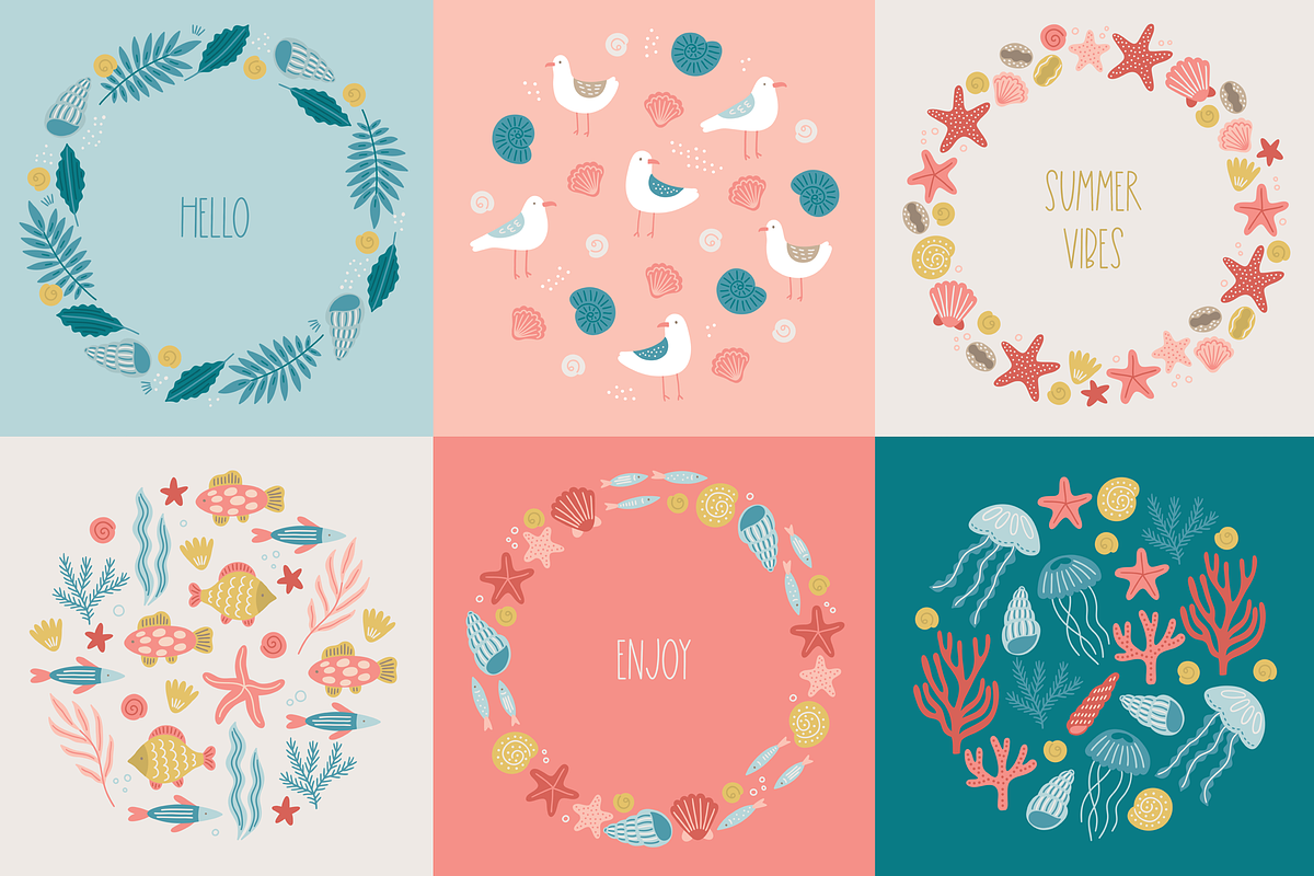 Quiet Ocean Kit, a Seasonal Illustration by miumiu (Photo 11 of 15)
