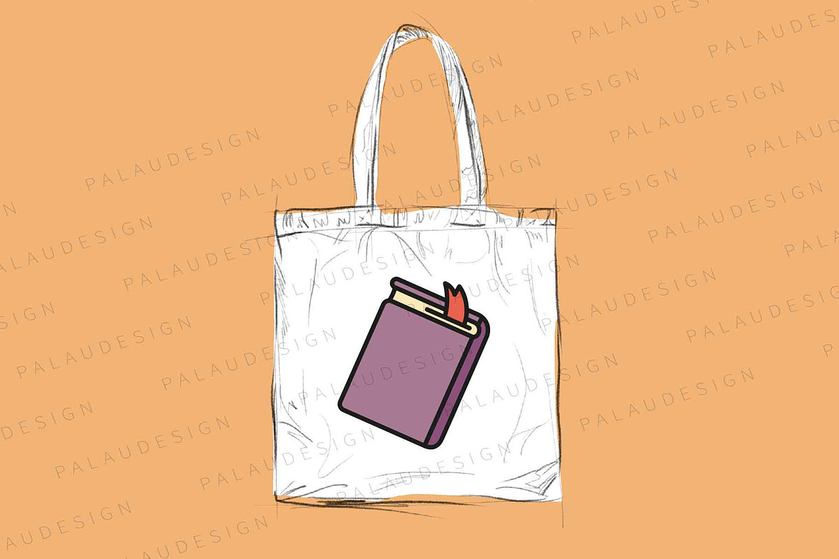 Books Outline Cute Illustrations, an Education Illustration by Palau (Photo 3 of 12)