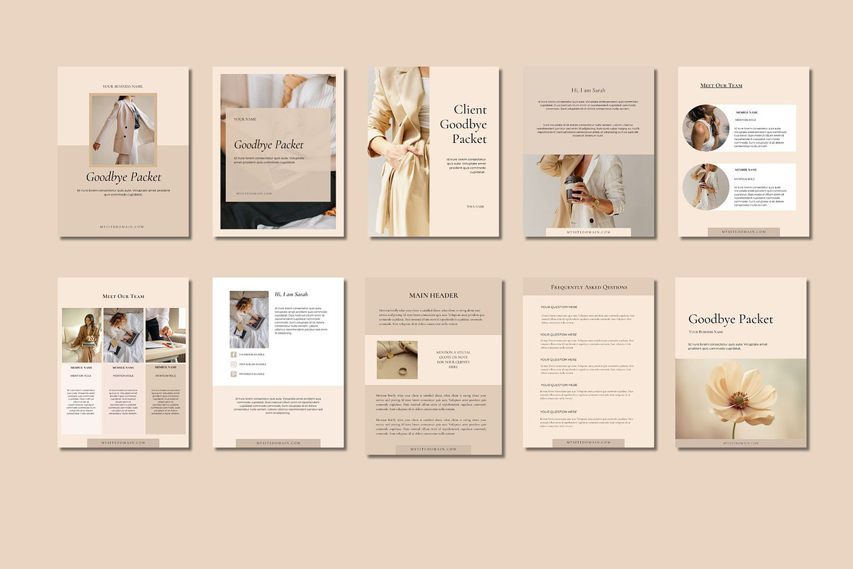 Client Welcome Services Bundle CANVA, a Brochure Template by Deepa Template Studio (Photo 19 of 23)