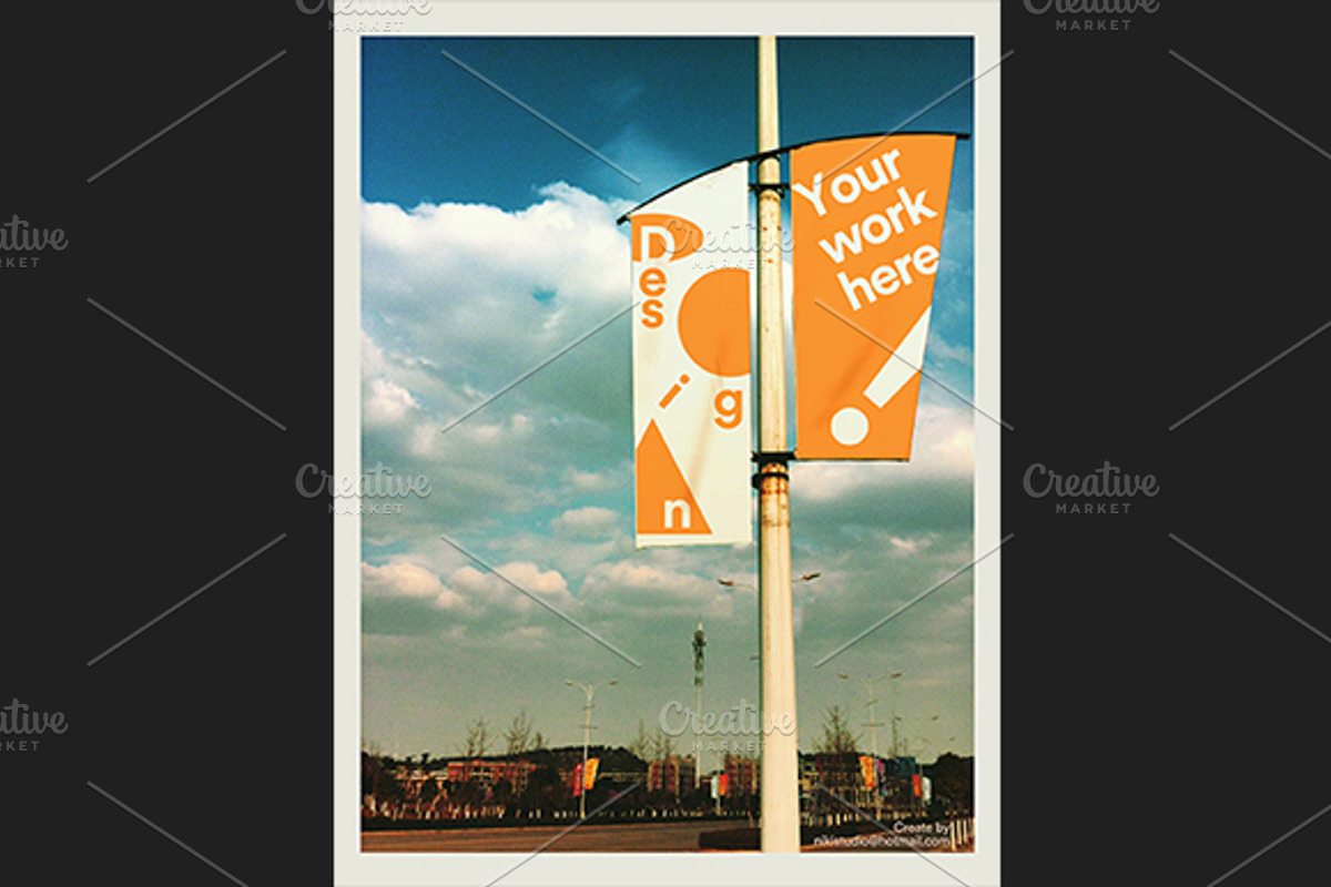 【Outdoor Poster etc. Mock-up 】, an Advertising Mockup by SuperBY Market (Photo 4 of 7)