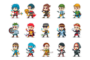 50 Game Character Illustrations, an Illustration by Flat Icons (Thumbnail 4 of 5)