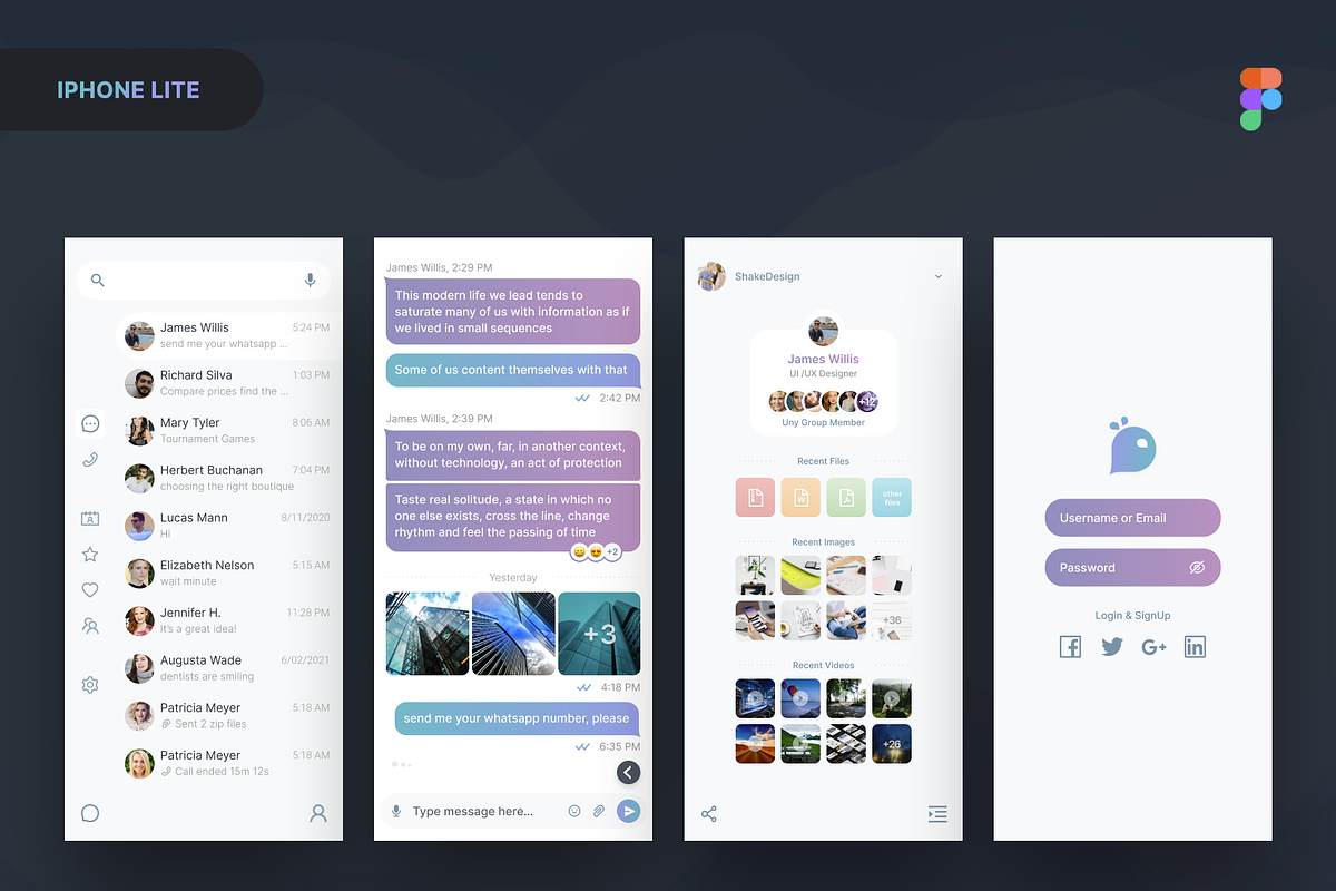 Uny Chat v1.0 - Figma Template, an App Template by emagweb (Photo 37 of 39)