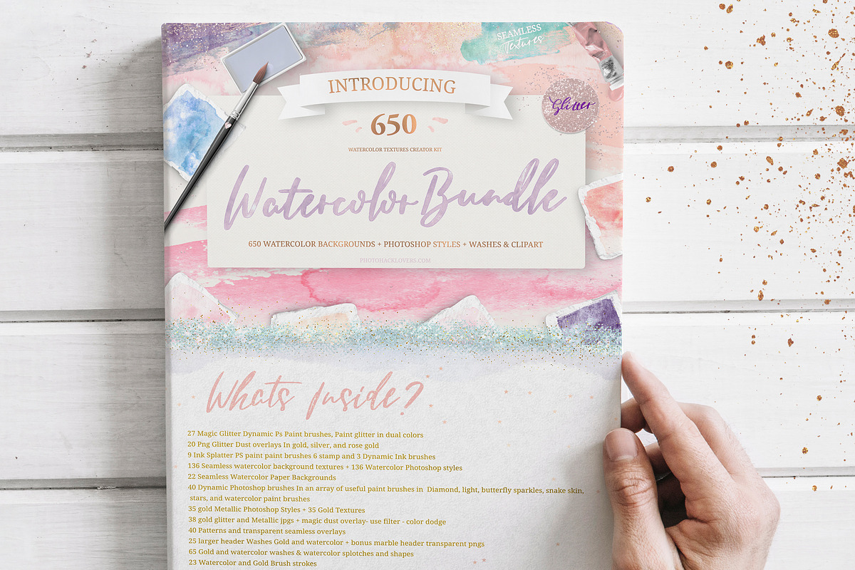 Watercolor Textures kit, an Object Graphic by Photohacklovers (Photo 20 of 21)