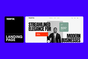 Trompton - Landing Page UI Kit