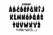 Hot Letter - Fire Display Font, a Sans Serif Font by Sahira Studio (Thumbnail 6 of 7)