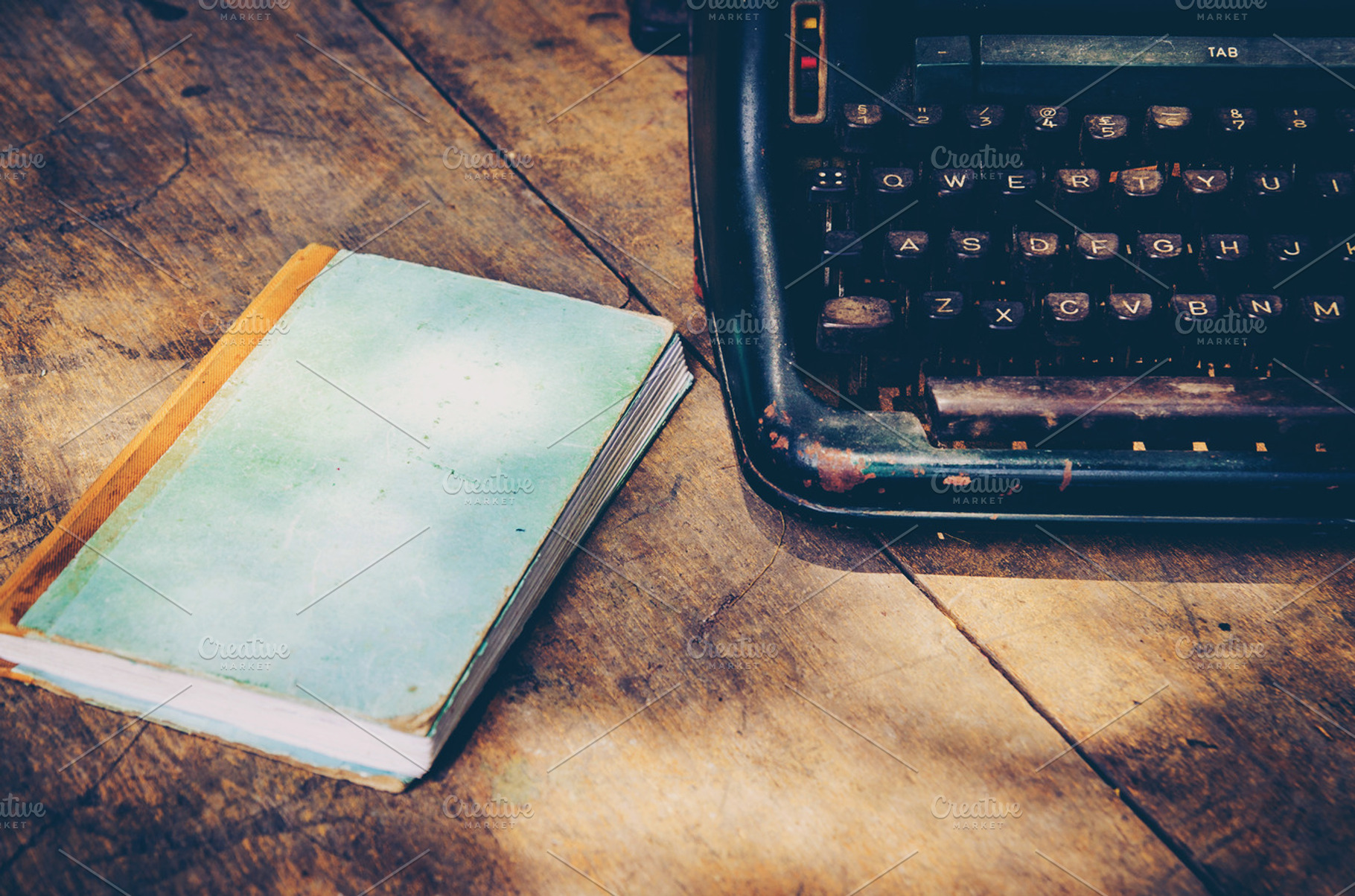 Typewriter featuring antique, author, and background, an Arts & Entertainment Photo by Slonme