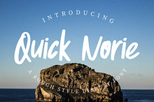 Quick Norie - Handbrush Font