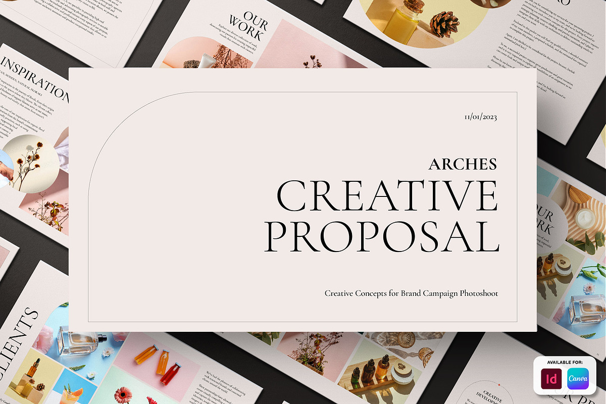 Arches Creative Pitch Deck Template, a Presentation Template by Good Creative Studio (Photo 1 of 7)