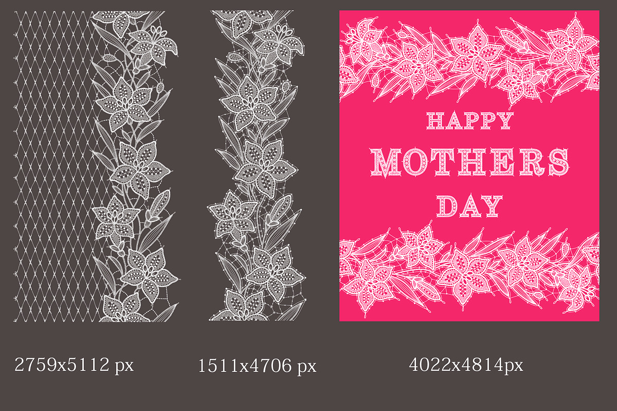 Lace seamless patterns collection., a Pattern Graphic by Ajuga (Photo 9 of 9)