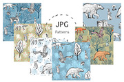 Forest animals, trees, mushrooms., an Animal Illustration by lilisavelieva (Thumbnail 5 of 6)