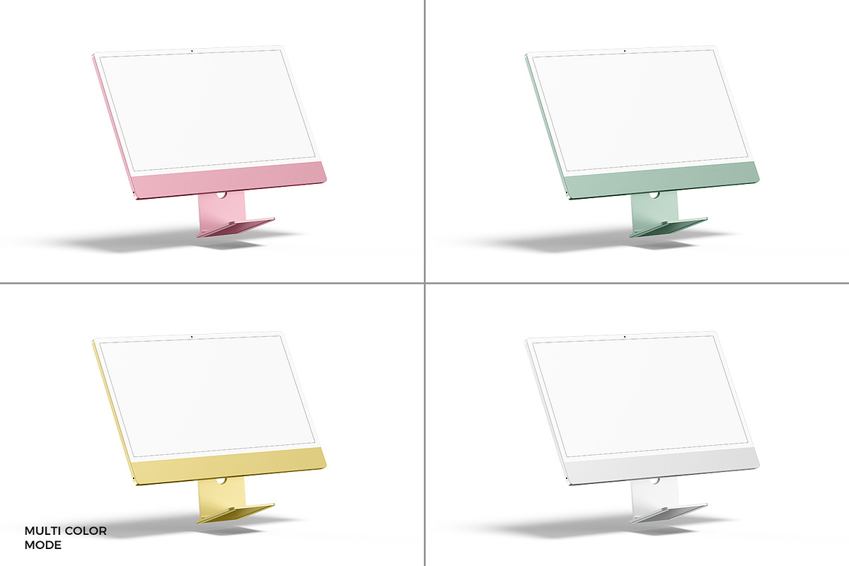 New iMac 24 Desktop Mockup, a Mac Mockup by RamStudio2 (Photo 11 of 16)