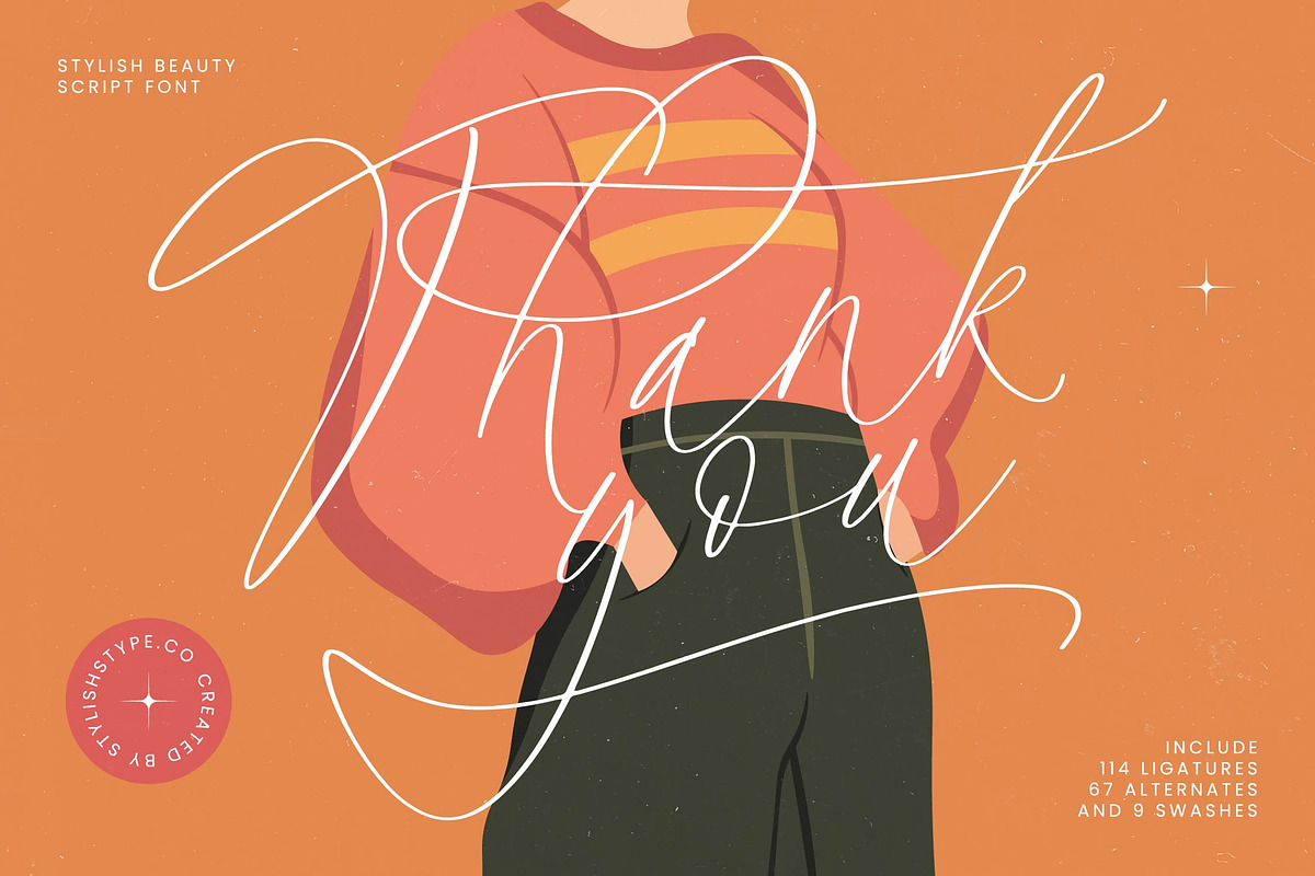 Halista Rihana Stylish Beauty Script, a Script Font by stylishtype.co (Photo 20 of 20)