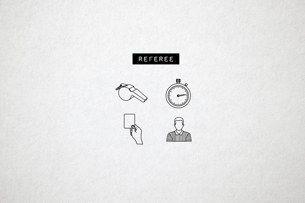 20 Football Soccer Icons World Cup, an Outline Icon by Hatch Design Workshop (Photo 6 of 8)