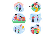 Father’s Day Vector Illustration, an Illustration by Vector Portal (Thumbnail 5 of 7)