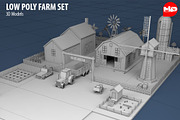 Low Poly Farm Set, an Architecture 3D Model by multimedia4ds (Thumbnail 3 of 10)