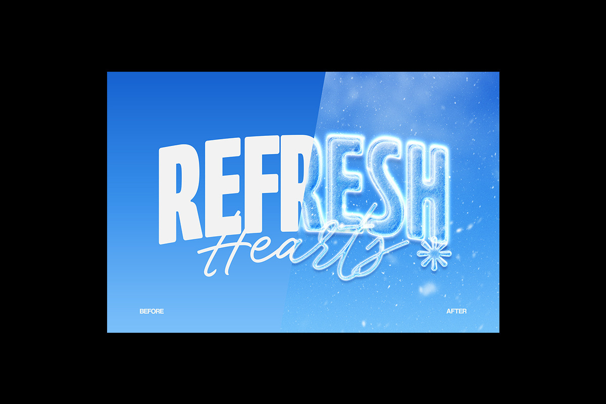 Icy Glass Text Effect, a Layer Style Add-On by Matsero (Photo 4 of 4)