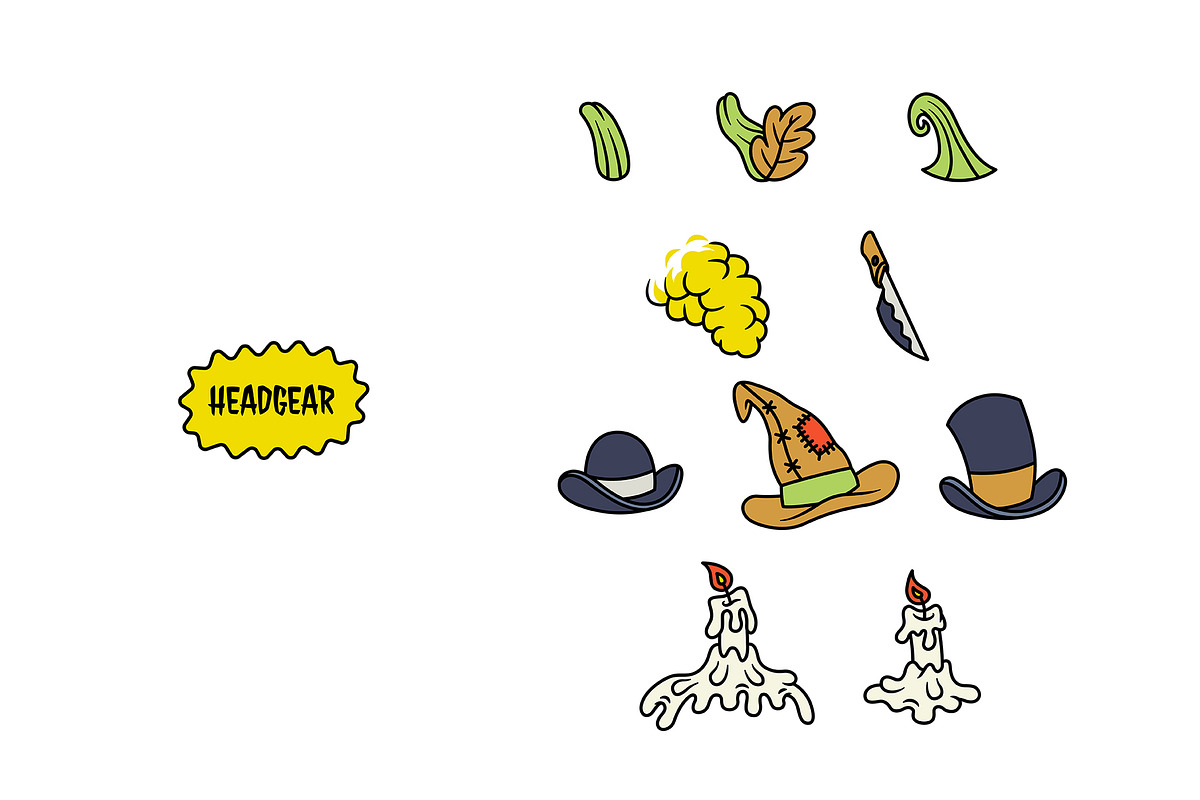 Halloween Cartoon Bundle, an Illustration by The Isian (Photo 21 of 40)