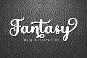 Fantasy Script, a Script Font by Bosstype Studio (Thumbnail 1 of 8)