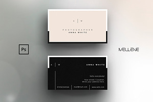 Business card template for Photoshop