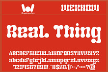 Real thing font