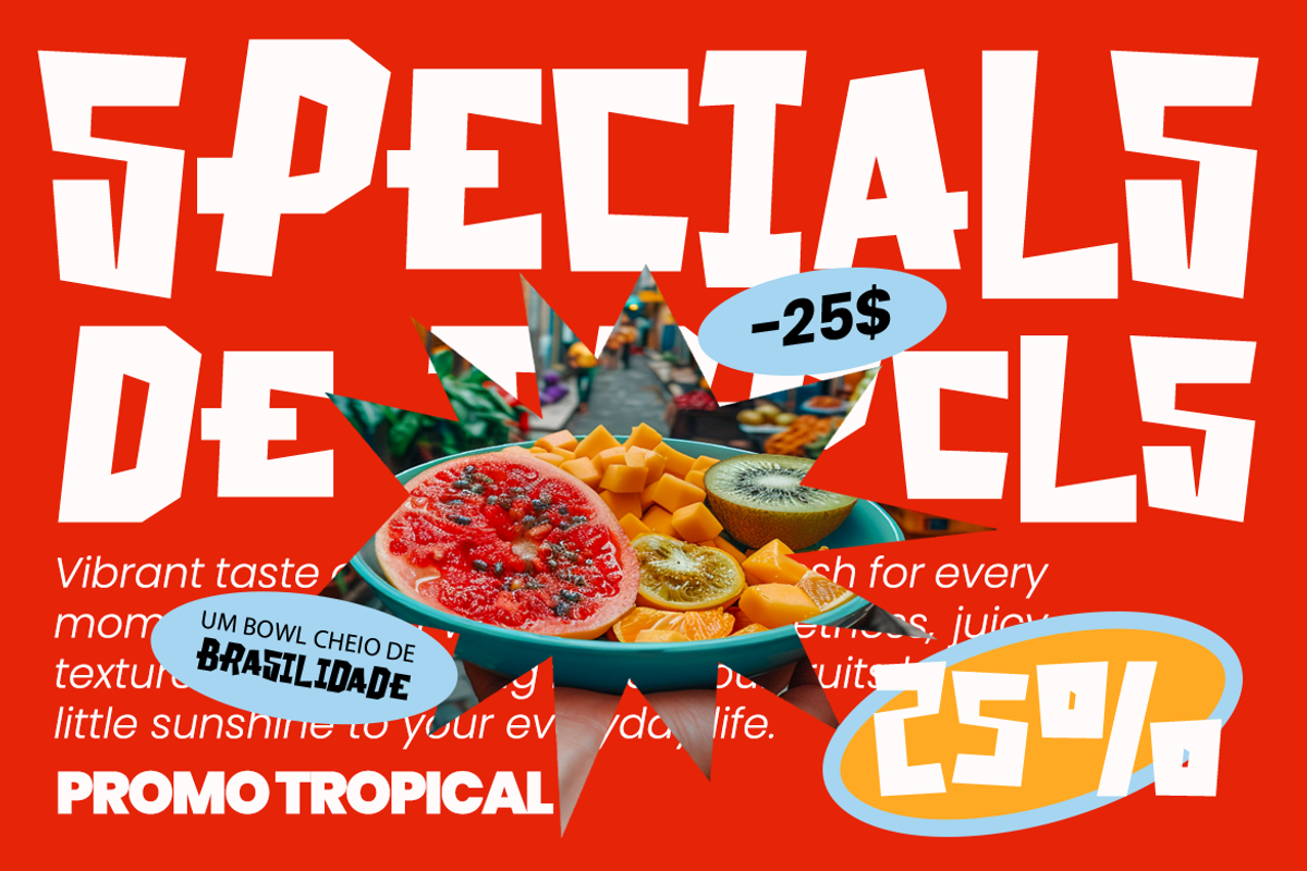 Monster Chunk Bold Playful Font, a Sans Serif Font by Rasio Studio (Photo 6 of 11)