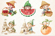 Summer Elves Sublimation Clipart, an Illustration by Rose Art (Thumbnail 4 of 4)