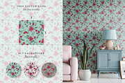 Vintage garden seamless pattern set, a Pattern Graphic by Momosama Studio (Thumbnail 2 of 5)